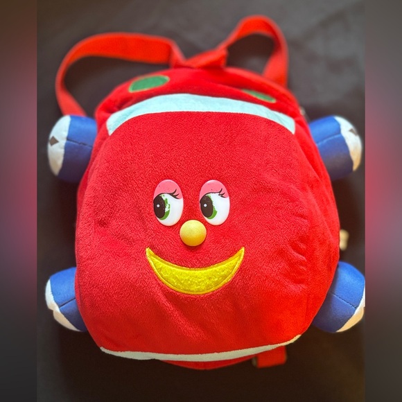 Other - Kids Plush Car Backpack - Red